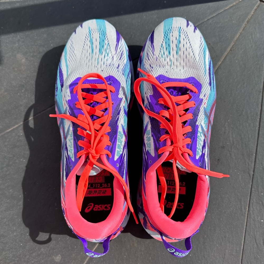 ASICS Women's Coral, Purple & Teal Running Shoes - Picture 3 of 5